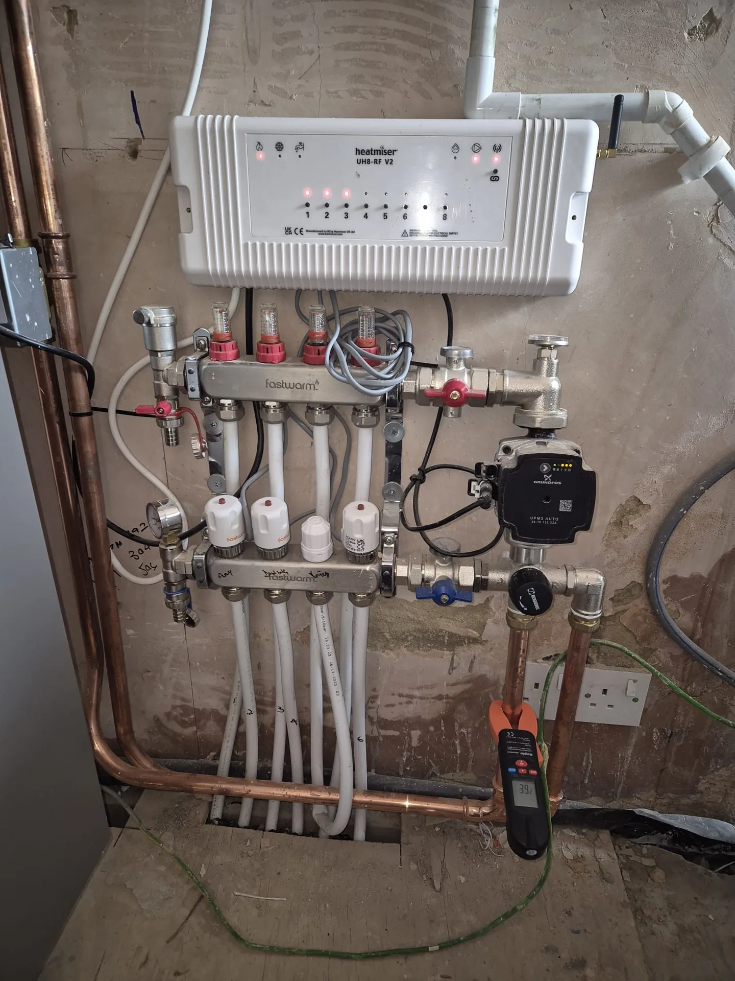 Underfloor heating manifold by Braxton's Plumbing & Heating in Romford