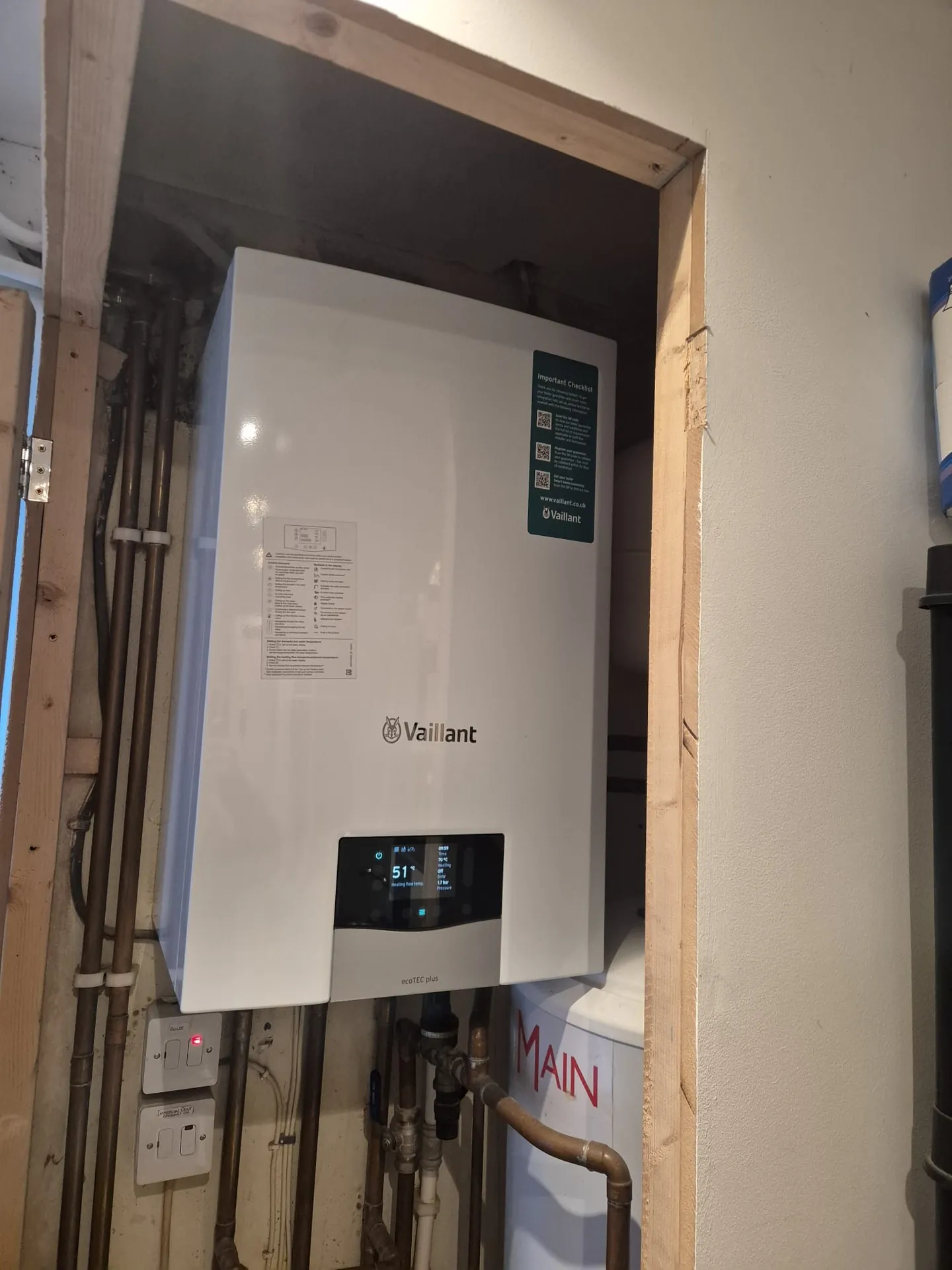 Boiler installation by Braxton's Plumbing & Heating in Romford