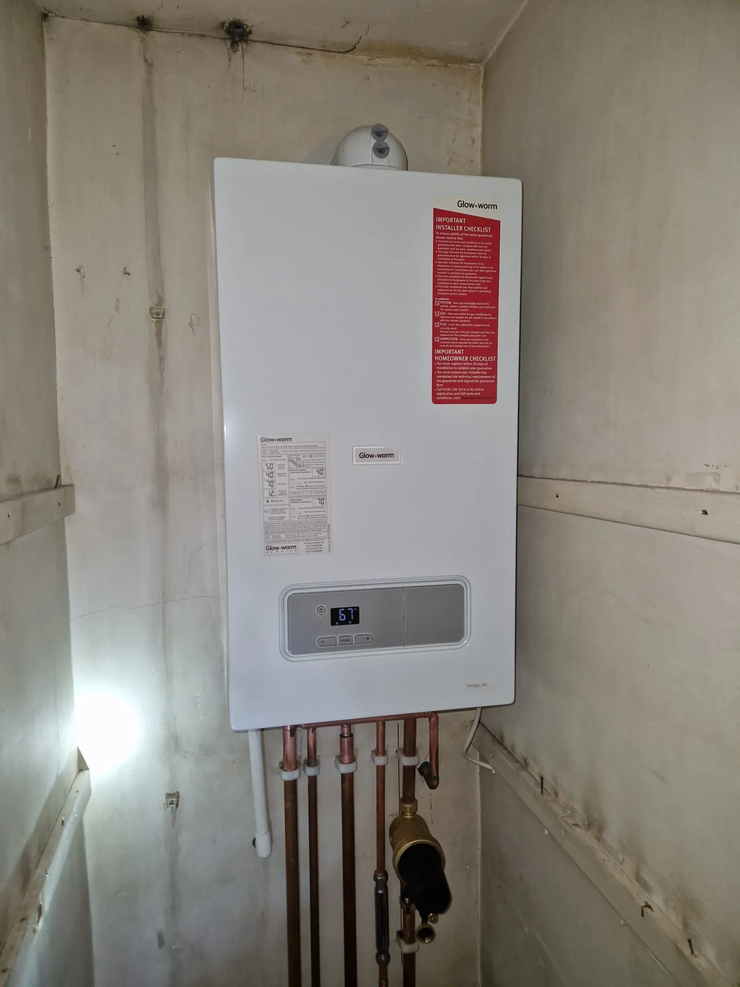Boiler installation by Braxton's Plumbing & Heating in Romford