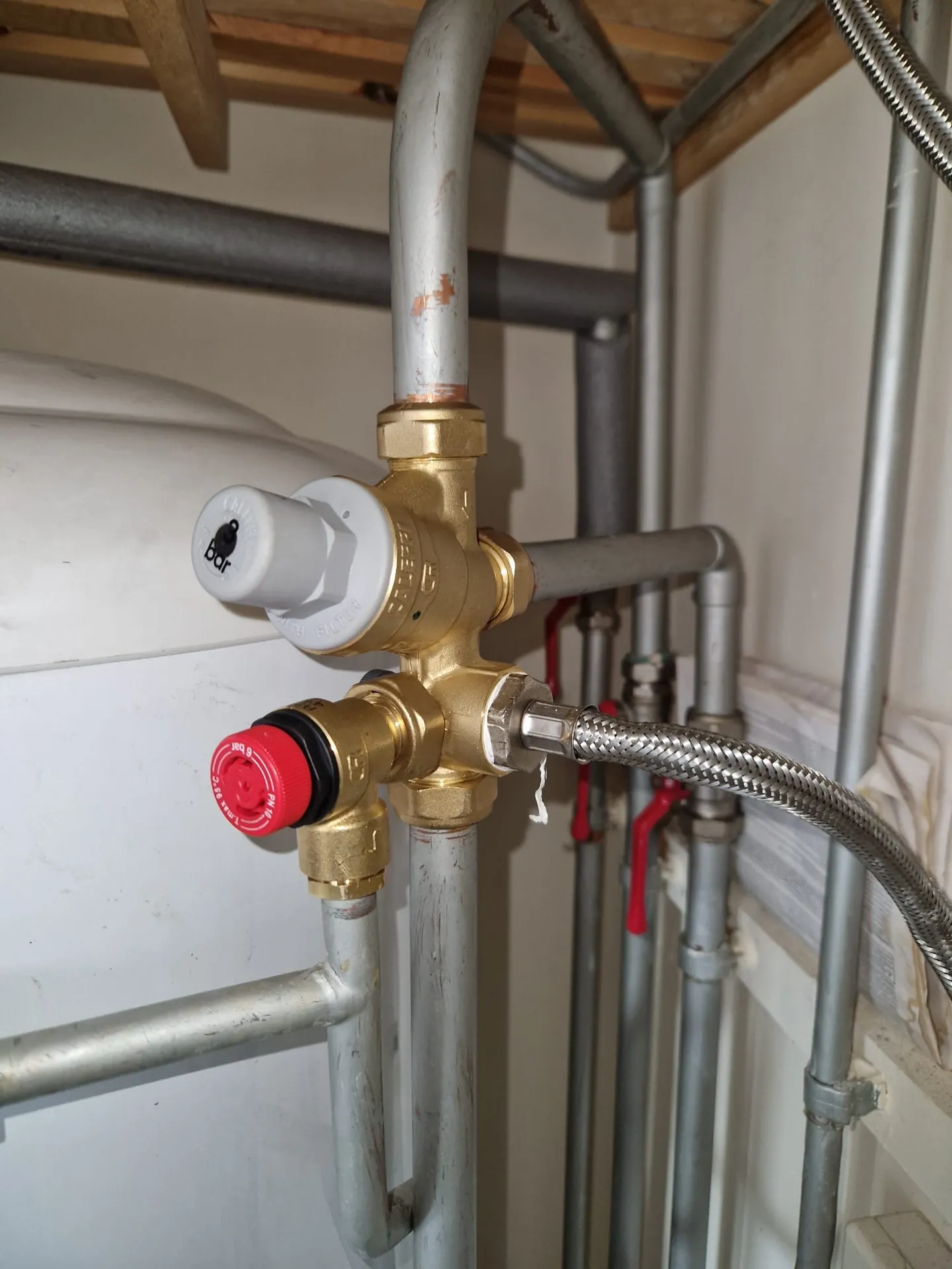 Unvented hot water cylinder by Braxton's Plumbing & Heating in Romford